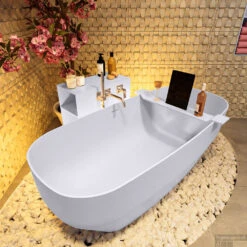 STONE Vrijstaand Bad 170x75cm Kleur Cale / Cale -Thuis Badkamer stone 5 00021