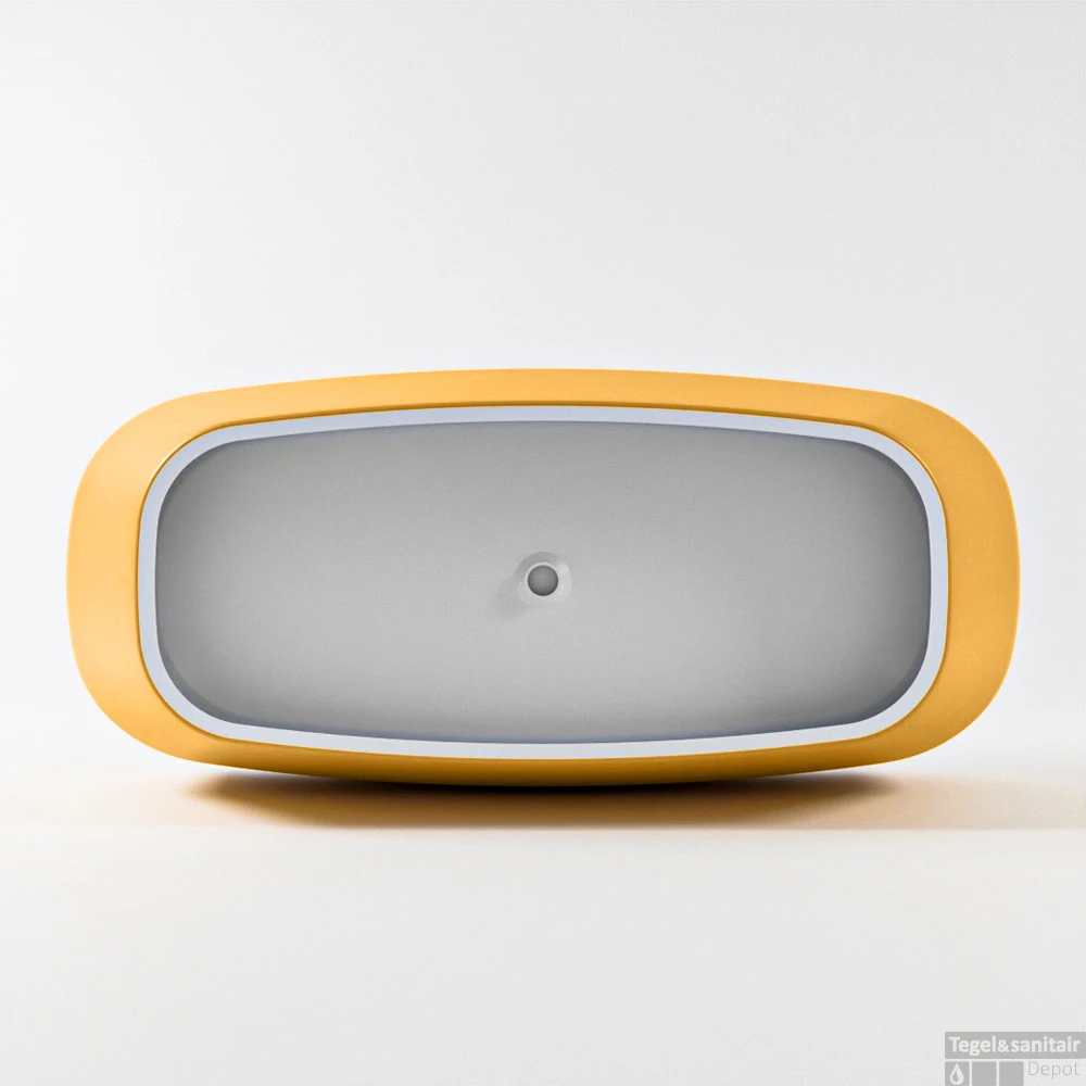 STONE Vrijstaand Bad 170x75cm Kleur Ocher / Talc 8 STONE Vrijstaand Bad 170x75cm Kleur Ocher / Talc - Afbeelding 8