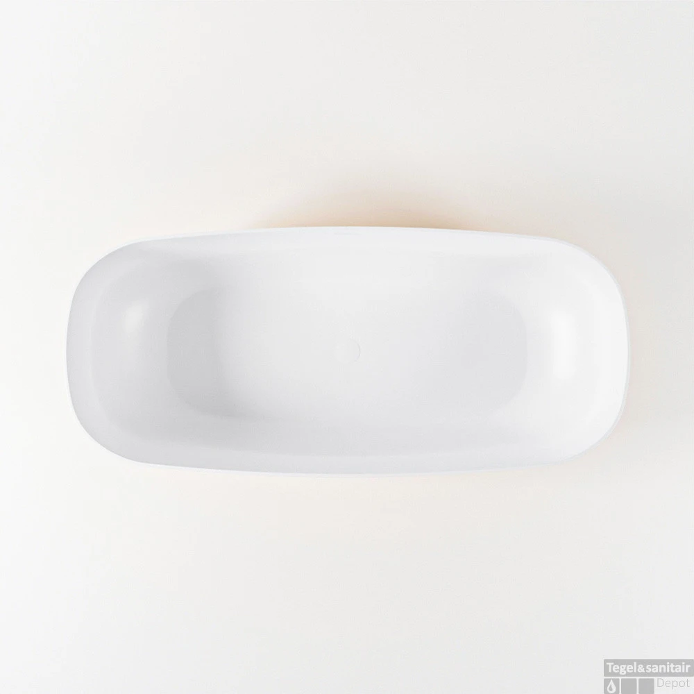 STONE Vrijstaand Bad 170x75cm Kleur Ocher / Talc 9 STONE Vrijstaand Bad 170x75cm Kleur Ocher / Talc - Afbeelding 9