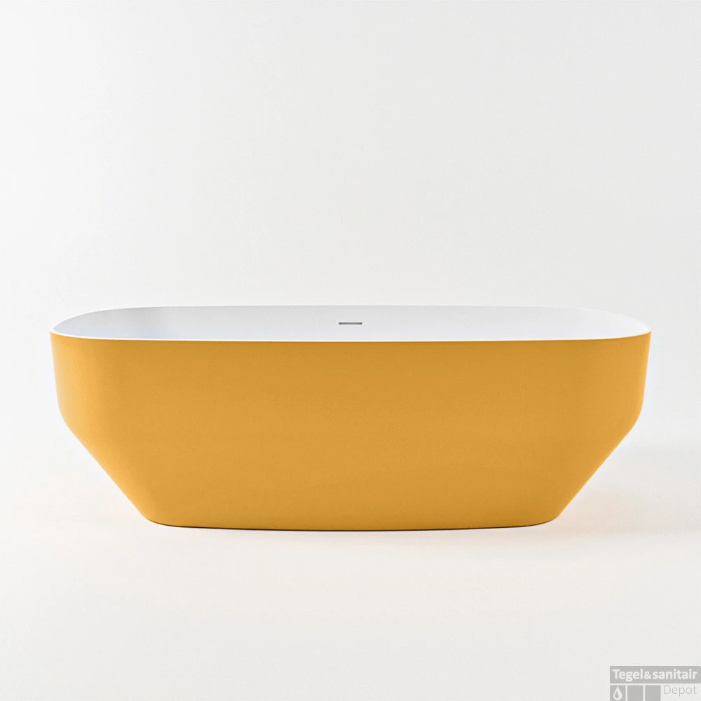 STONE Vrijstaand Bad 170x75cm Kleur Ocher / Talc 10 STONE Vrijstaand Bad 170x75cm Kleur Ocher / Talc - Afbeelding 10