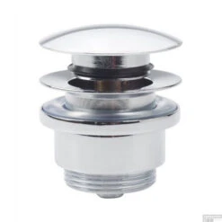 Stop/go Afvoerplug Clou InBe Zonder Overloopgat Rond Chroom