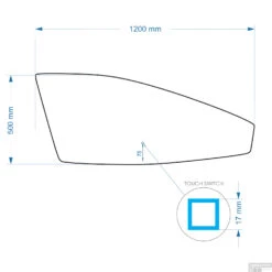 Badkamerspiegel Gliss Design Tartaros 120x50cm LED-Verlichting 5 Badkamerspiegel Gliss Design Tartaros 120x50cm LED-Verlichting -Thuis Badkamer tartaros 120x50