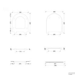 Toiletzitting Salenzi Form Slim Glans Wit -Thuis Badkamer tech 1 9