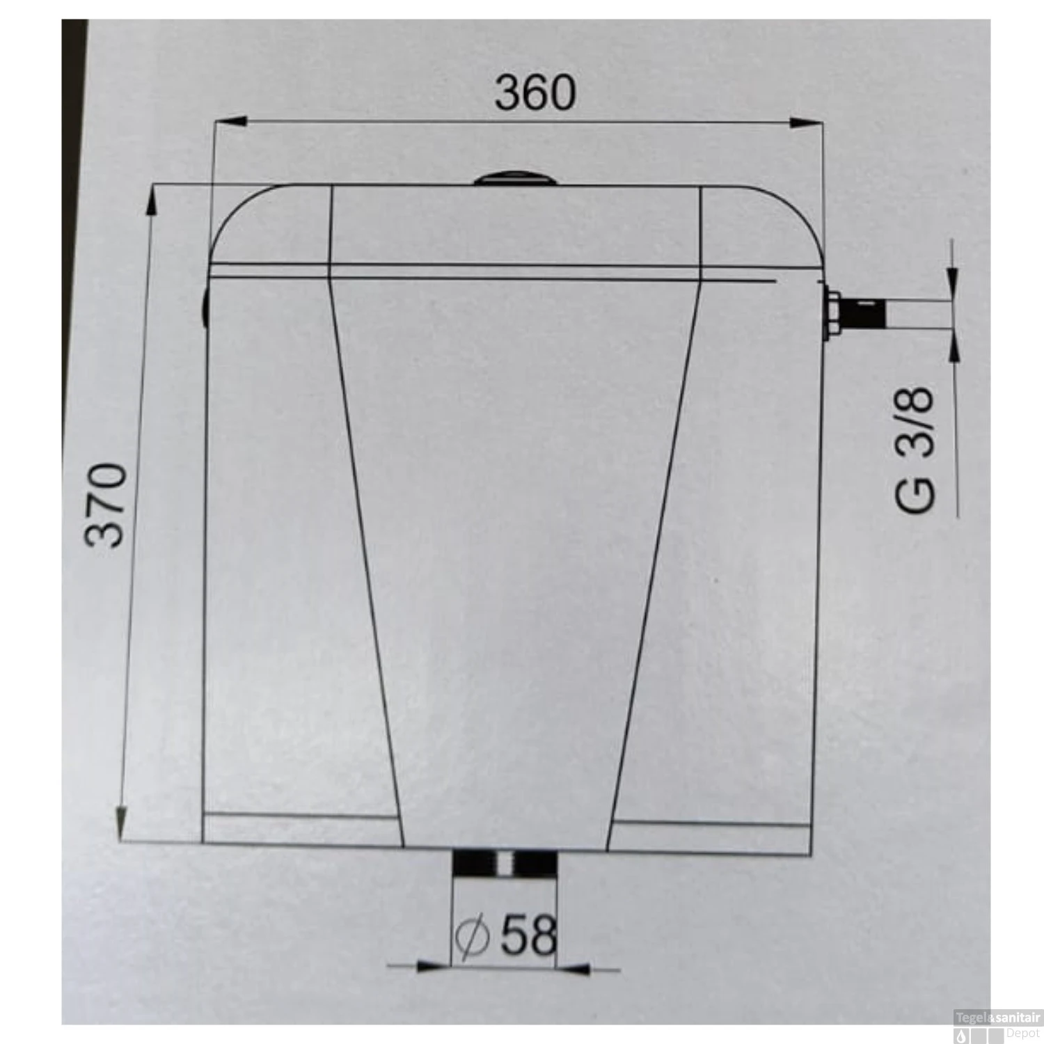 Toilet Reservoir Allibert Oryo Wit 2 Toilet Reservoir Allibert Oryo Wit - Afbeelding 2