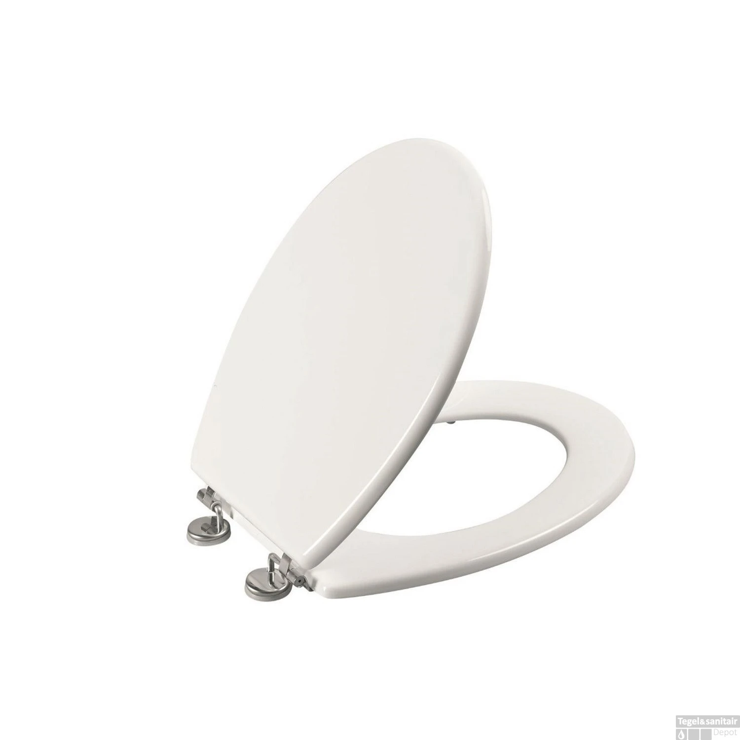 Toiletzitting Allibert Bolivia Geperst Hout 36,2x5,2x45 Cm Gelakt Wit 2 Toiletzitting Allibert Bolivia Geperst Hout 36,2x5,2x45 Cm Gelakt Wit - Afbeelding 2