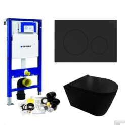 Geberit UP320 Toiletset Set35 Civita Black Rimless Met Sigma 20 Matzwarte Drukplaat 18 Geberit UP320 Toiletset Set35 Civita Black Rimless Met Sigma 20 Matzwarte Drukplaat -Thuis Badkamer toiletset geberit up320 set44 sigma 20 shop 1 3