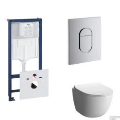 Grohe Rapid SL Toiletset Set15 B&W Zero Rim-ex Met Grohe Arena Of Skate Drukplaat 19 Grohe Rapid SL Toiletset Set15 B&W Zero Rim-ex Met Grohe Arena Of Skate Drukplaat -Thuis Badkamer toiletset grohe rapid sl set15 shop 1