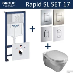 Grohe Rapid SL Toiletset Set17 Gustavsberg Saval Vlakspoel Met Grohe Arena Of Skate Drukplaat