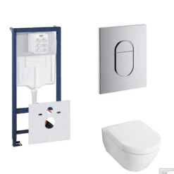 Grohe Rapid SL Toiletset Set20 Villeroy & Boch Subway 2.0 Diepspoel Met Grohe Arena Of Skate Drukplaat -Thuis Badkamer toiletset grohe rapid sl set20 shop 1
