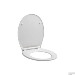 Toiletzitting Allibert Mila Afklikbaar 37,2x5,2x45 Cm Soft-Close Kunststof Wit -Thuis Badkamer toiletzitting allibert mila glanzend wit detail