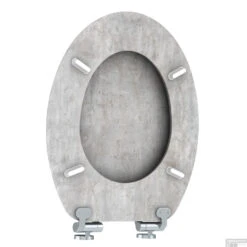 Toiletzitting Allibert Naturo 36,7x5x45 Cm Licht Beton -Thuis Badkamer toiletzitting allibert naturo 36 7x5x45 cm licht beton sfeer2