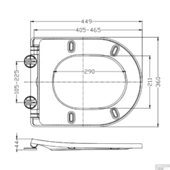 Toiletzitting Met Deksel Wiesbaden Shade Slim One Touch Mat Grijs -Thuis Badkamer toiletzitting met deksel wiesbaden shade slim one touch mat grijs tech