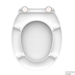 Toiletzitting Schutte White Duroplast Soft Close 45 X 37 Cm Wit -Thuis Badkamer toiletzitting schutte white duroplast soft close 45 x 37 cm wit sfeer4