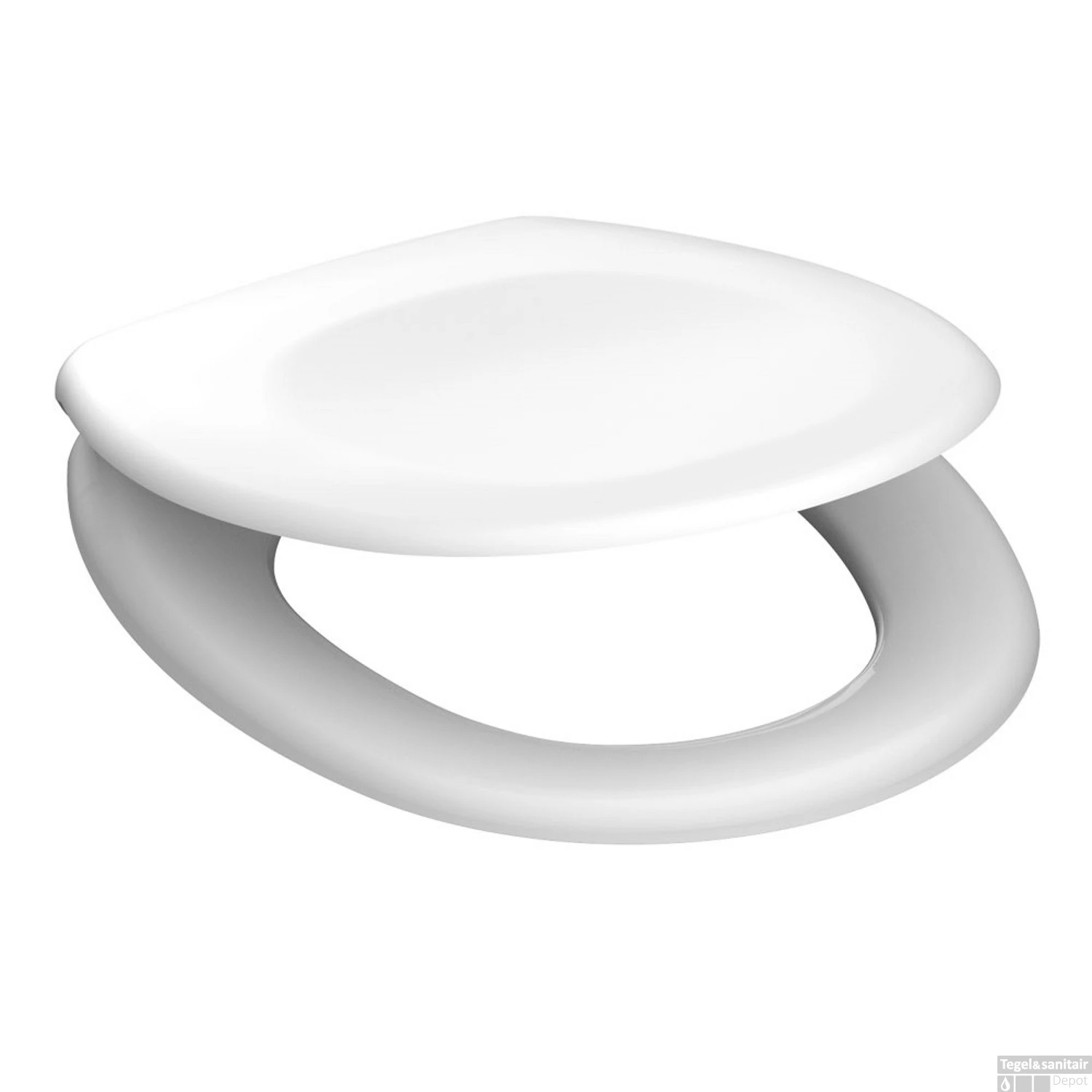 Toiletzitting Schutte White Duroplast Soft Close 45 X 37 Cm Wit