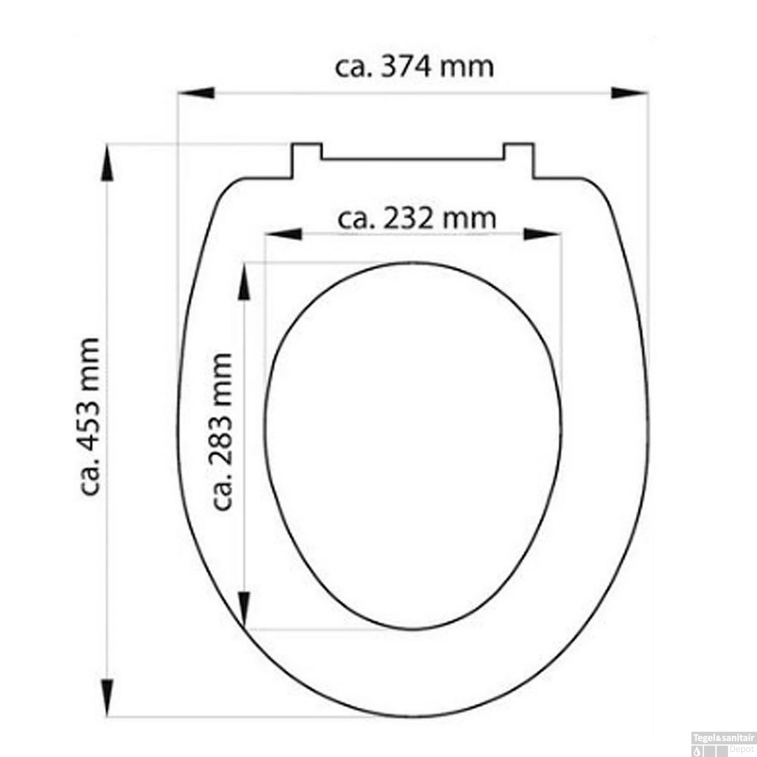 Toiletzitting Schutte White Duroplast Soft Close 45 X 37 Cm Wit - Afbeelding 6