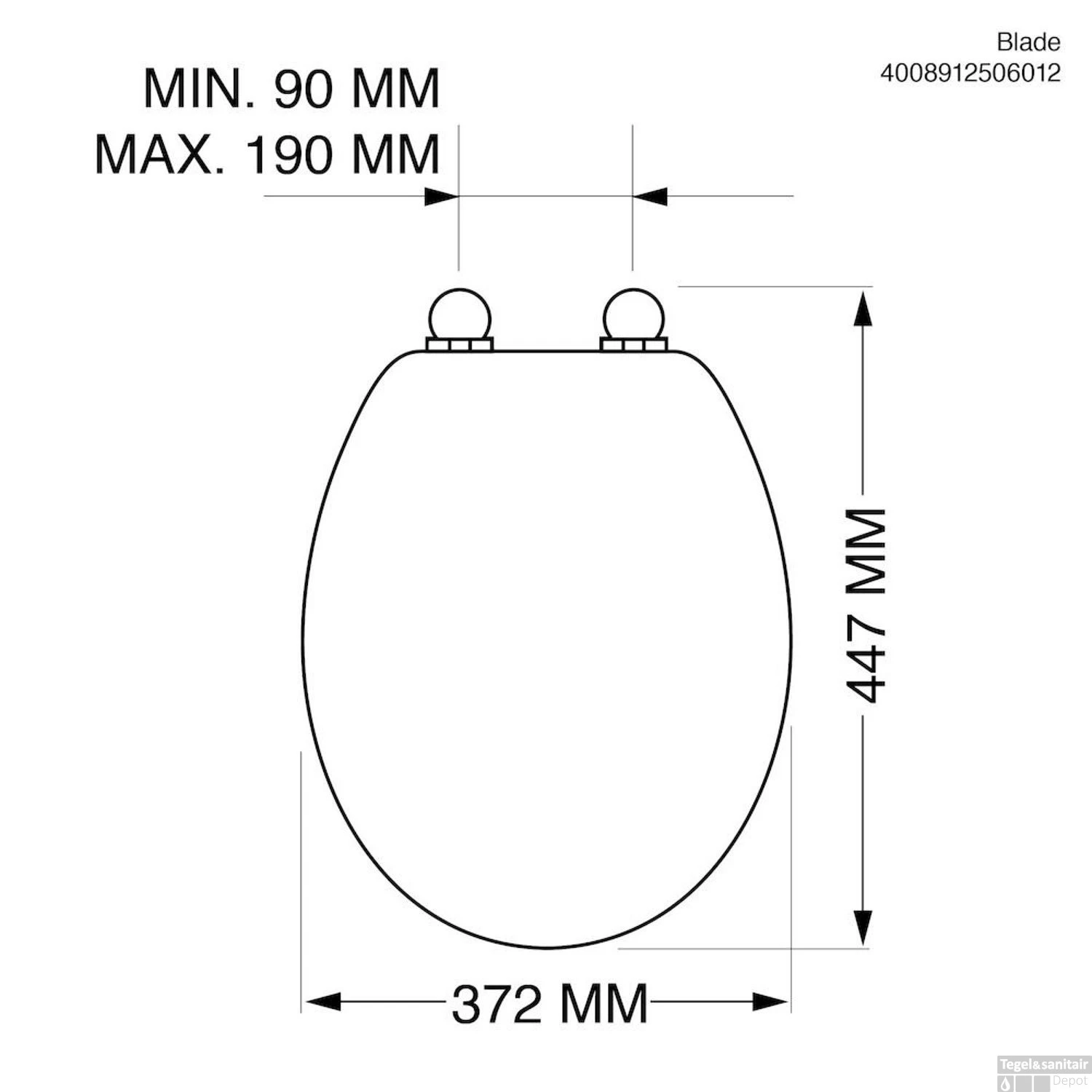 Toiletzitting Tiger Blade Duroplast Softclose Wit 10 Toiletzitting Tiger Blade Duroplast Softclose Wit - Afbeelding 10