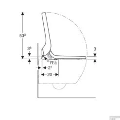 Toiletzitting Met Onderdouche Geberit AquaClean Tuma Comfort Glas Zwart -Thuis Badkamer toiletzitting tuma comfort geberit alpien wit tech3 3