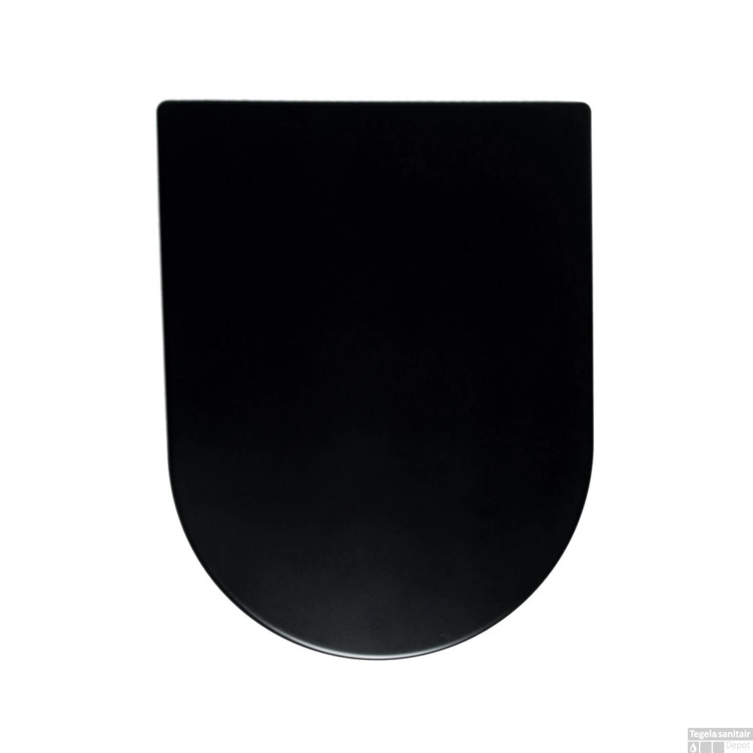 Toiletzitting Wiesbaden Vesta Soft Close Tbv Wandcloset 52 Cm Mat Zwart - Afbeelding 3