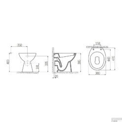 Toiletpot Staand Boss & Wessing Holt Met Bidet Muur Aansluiting Wit -Thuis Badkamer tp330.000 toiletpot staand boss wessing holt met bidet muur aansluiting wit tech