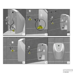 Urinoir Boss & Wessing Aloni 34x55 Cm Met Sensor Wit -Thuis Badkamer tp645 handleiding 1