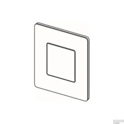 Urinoir Bedieningsplaat TECE Solid 10,4x12,4 Cm Glanzend Wit Inclusief Cartouche -Thuis Badkamer urinoir bedieningsplaat tece solid glanzend wit tech