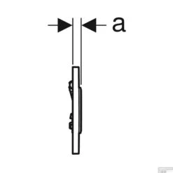 Urinoirstuursysteem Geberit Sigma 10 Pneumatische Bediening Zwart/Chroom -Thuis Badkamer urinoirstuursysteem geberit sigma 10 pneumatische bediening zwartchroom tec1
