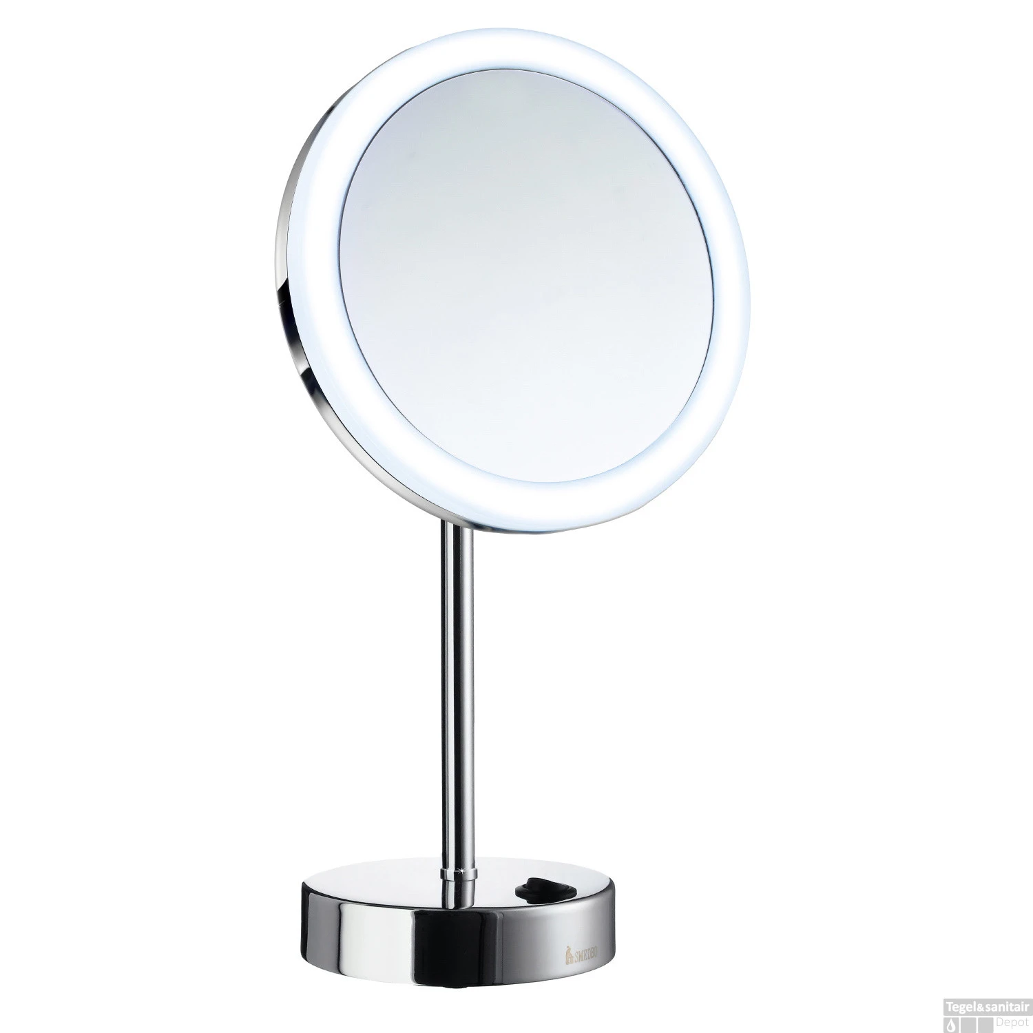 Vergrotingsspiegel Smedbo Outline Vrijstaand Met LED PMMA Dual Light Chroom 1 Vergrotingsspiegel Smedbo Outline Vrijstaand Met LED PMMA Dual Light Chroom