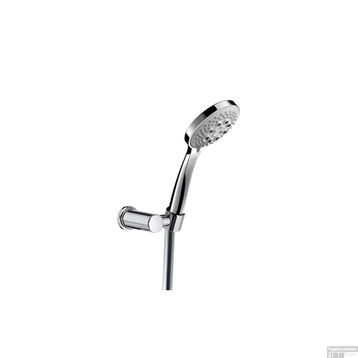 Verstelbare Wandsteun Hotbath Mate Met Argenta Doucheslang 100 Cm En Handdouche Met 3 Standen Chroom