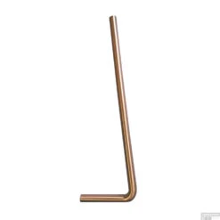 Vloerbuis Wiesbaden 75x22 Cm Geborsteld Koper