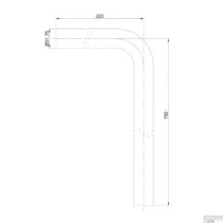 Vloerbuis BWS 75x22 Cm RVS Goud 7 Vloerbuis BWS 75x22 Cm RVS Goud -Thuis Badkamer vloerbuis wiesbaden 75x22 cm rvs goud 3