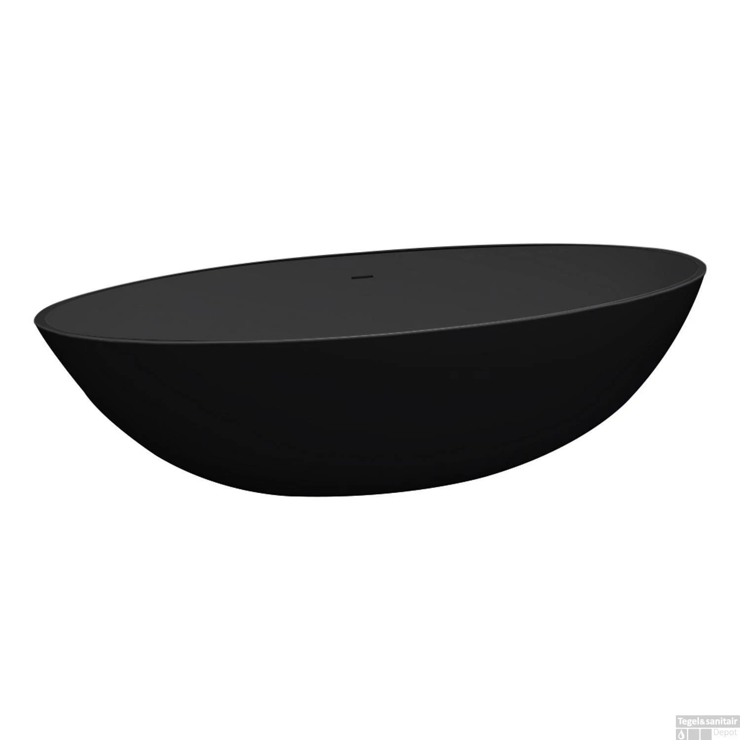 Vrijstaand Ligbad Best Design Just-Solid 180x85x52 Cm Mat Zwart 1 Vrijstaand Ligbad Best Design Just-Solid 180x85x52 Cm Mat Zwart