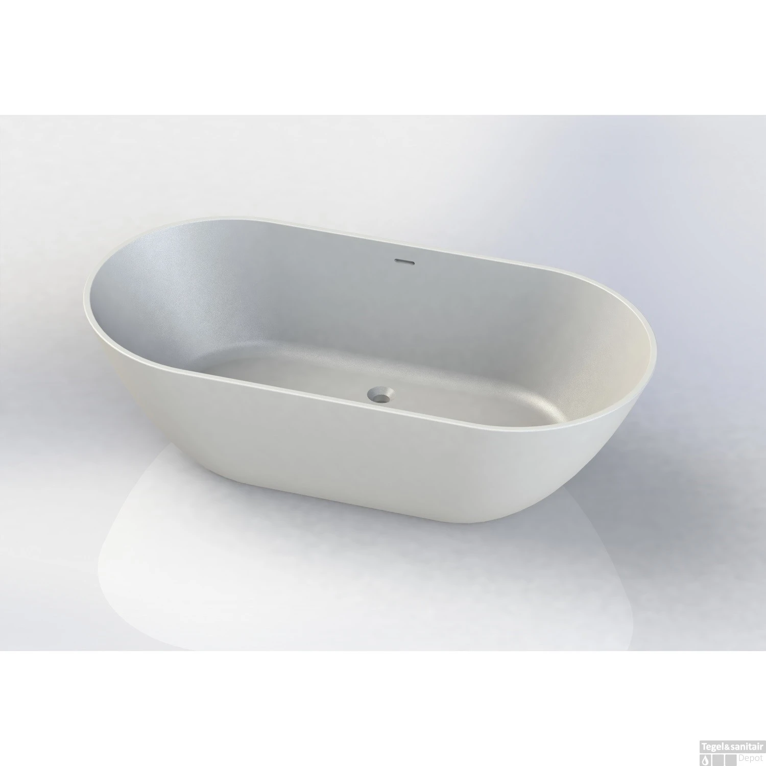 Vrijstaand Bad Arcqua Cusco Cast Marble 175x85x55 Cm Mat Wit 1 Vrijstaand Bad Arcqua Cusco Cast Marble 175x85x55 Cm Mat Wit