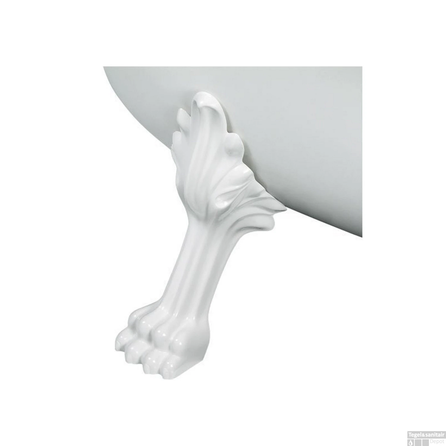 Vrijstaand Bad Sapho Charleston 188x80x71 Cm Wit Met Leeuwenpoten 6 Vrijstaand Bad Sapho Charleston 188x80x71 Cm Wit Met Leeuwenpoten - Afbeelding 6