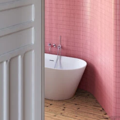 Vrijstaand Ligbad Clou Solium Geïntegreerde Overloop Met Chrome Plug Mat Wit -Thuis Badkamer vrijstaand ligbad clou solium ge iuml ntegreerde overloop met chrome plug mat wit sfeer