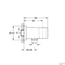 Wandaansluitbocht Grohe Euphoria Cube Cool Sunrise Geborsteld 5 Wandaansluitbocht Grohe Euphoria Cube Cool Sunrise Geborsteld -Thuis Badkamer wandaansluitbocht grohe euphoria cube cool sunrise geborsteld tech