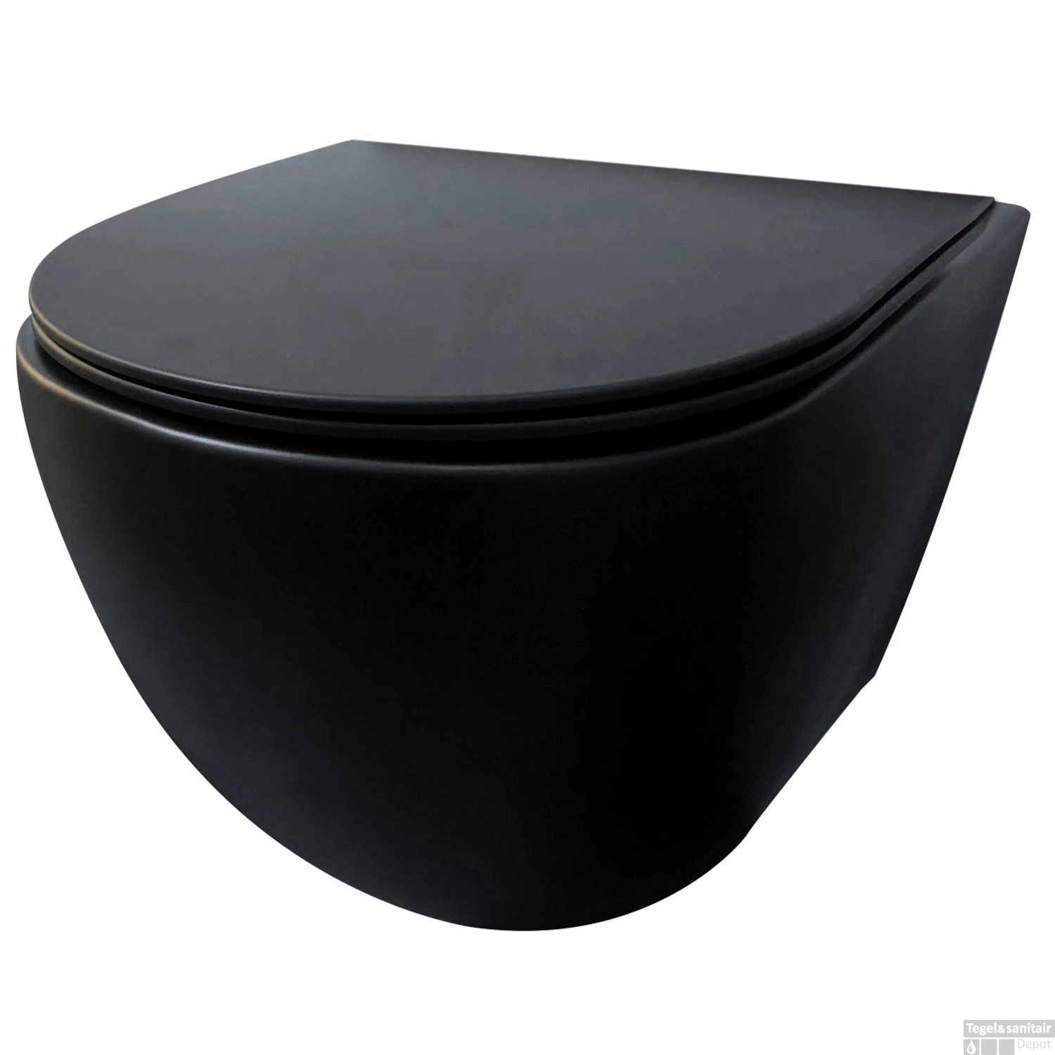 Wandcloset Best Design Piazza Morrano Rimfree Inclusief Zitting Mat Zwart 1 Wandcloset Best Design Piazza Morrano Rimfree Inclusief Zitting Mat Zwart