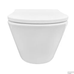 Wandcloset Wiesbaden Vesta Rimless + Zitting Shade Wit -Thuis Badkamer wandcloset wiesbaden vesta rimless zitting shade wit sfeer