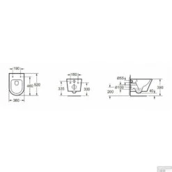 Wandcloset Wiesbaden Vesta Rimless + Zitting Shade Wit -Thuis Badkamer wandcloset wiesbaden vesta rimless zitting shade wit tech2