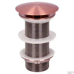 Wastafel Afvoerplug Differnz Always Open 10 Cm Rood Koper