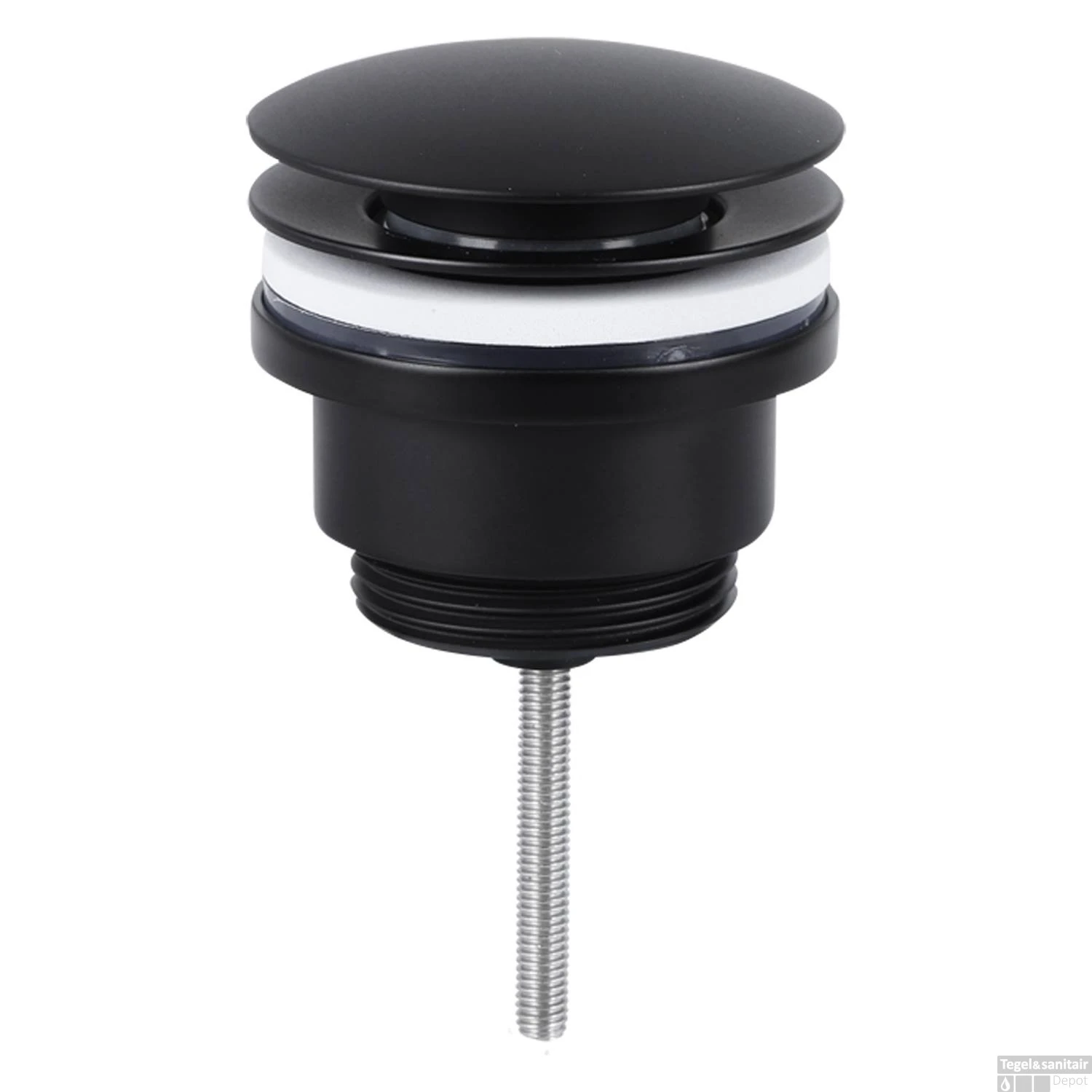 Wastafel Afvoerplug Differnz Pop Up 7 Cm Mat Zwart