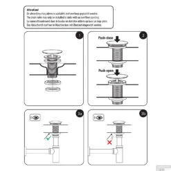 Wastafel Afvoerplug Differnz Pop Up Design 9.8 Cm Goud -Thuis Badkamer wastafel afvoerplug differnz pop up design 9.8 cm goud detail2