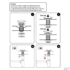 Wastafel Afvoerplug Differnz Pop Up Design 9.8 Cm Mat Mat Zwart -Thuis Badkamer wastafel afvoerplug differnz pop up design 9.8 cm mat mat zwart detail2