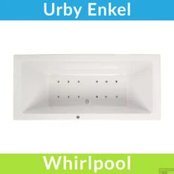 Whirlpool Boss & Wessing Urby Jetline 190x90 Cm Bodem Luchtsysteem Geborsteld RVS