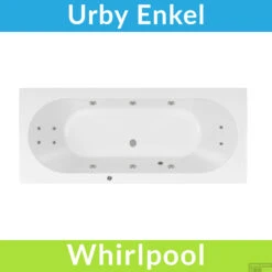 Whirlpool Boss & Wessing Urby Jetline 190x90 Cm Enkel Systeem Geborsteld RVS