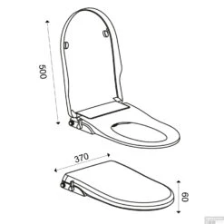 BWS Douche WC Zitting Luxe Stroomloos Met Sproeier Wit 17 BWS Douche WC Zitting Luxe Stroomloos Met Sproeier Wit -Thuis Badkamer ws douche wc zitting luxe stroomloos met sproeier wit tech